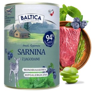 Baltica Sarnina z jeżyną 400g karma mokra dla psa monobiałkowa