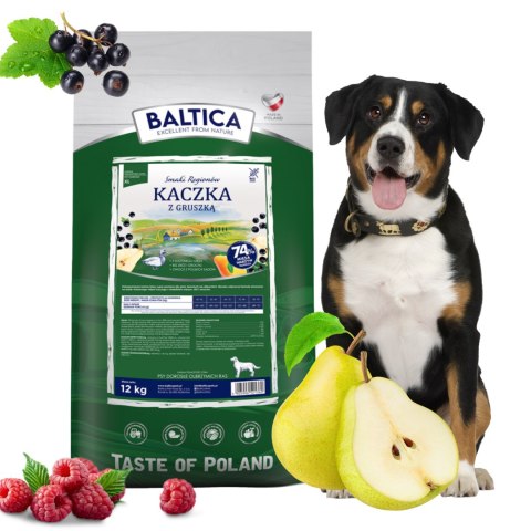Baltica Smaki Regionów Adult Kaczka z gruszką 12KG RASY Duże