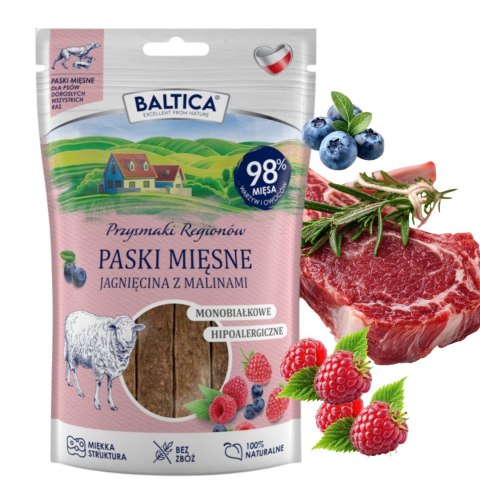 Baltica zestaw przysmaków 4x90g pies paski królik kaczka indyk jagnięcina