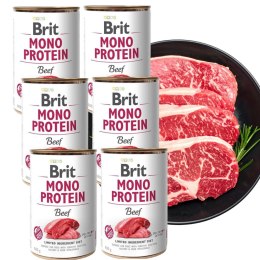 Brit Mono Protein Beef 6 x 400 g monobiałkowa wołowina dla psa