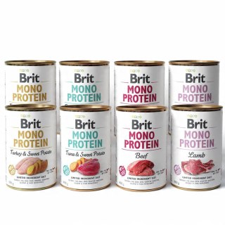 Brit Mono Protein MIX 8x400g Karma Mokra Monobiałkowa dla Psa Alergia