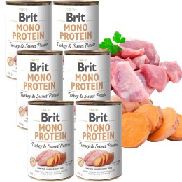 Brit Mono Protein Turkey & Sweet Potato 6x400 monobiałkowy indyk