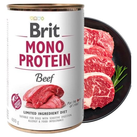 Brit MonoProtein Beef 400 Monobiałkowa Wołowina dla psa
