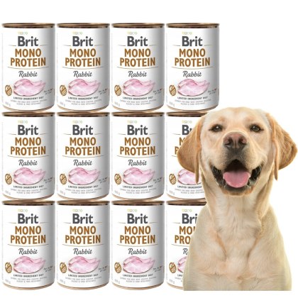 Brit mono protein Rabbit 12X 400g KRÓLIK