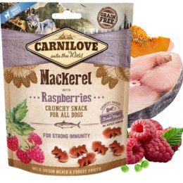 Carnilove Crunchy Snack Makrela i Maliny 200 g smaczki trenerki dla psa