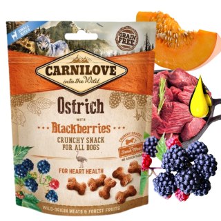 Carnilove Crunchy Snack Ostrich + Blackberries 200 g przysmaki dla psa