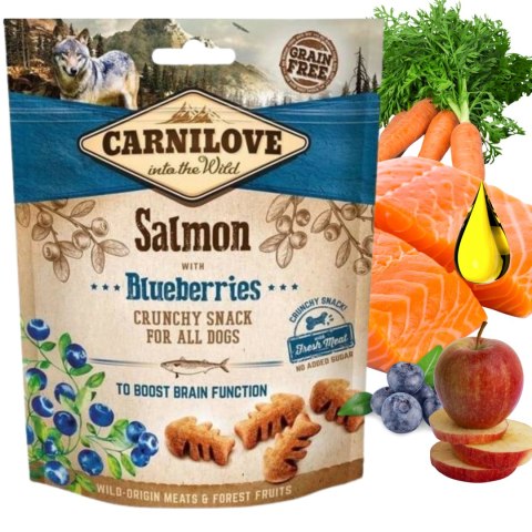 Carnilove Dog Snack Salmon & Blueberries 200g