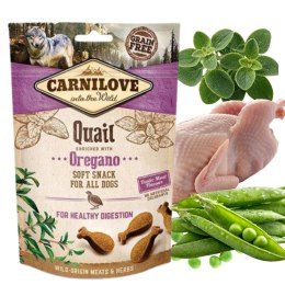 Carnilove Snack Soft Quail + Oregano 200 g półwilgotne przysmaki dla psa