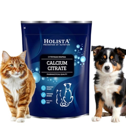 HOLISTA CALCIUM CITRATE cytrynian wapnia dla psa i kota BARF 1000G