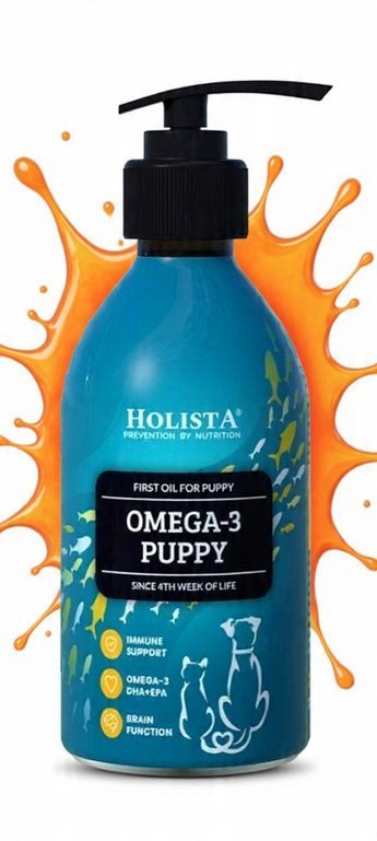 Holista Omega-3 Puppy Oil 200 ml - olej DHA EPA dla szczeniąt