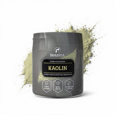 HolistaPets Kaolin 70g glinka kaolinowa dla psa i kota detoks jelita zęby