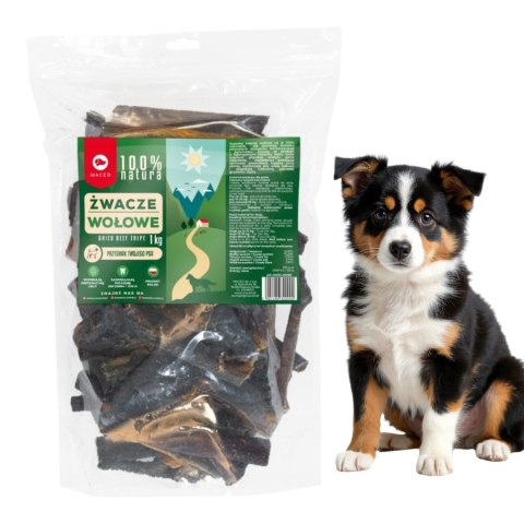 MACED Naturalne Żwacze wołowe 1kg super przysmaki naturalne