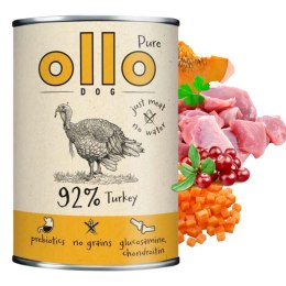 Ollo Pure Indyk 400 g - mokra karma monoproteinowa dla psa
