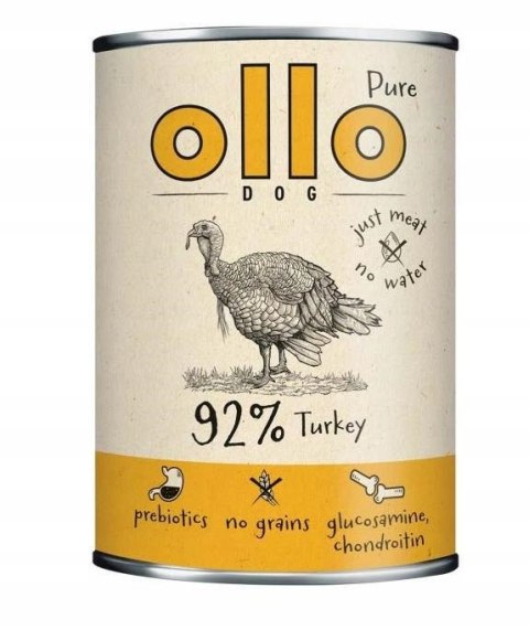 Ollo Pure Indyk 400 g - mokra karma monoproteinowa dla psa