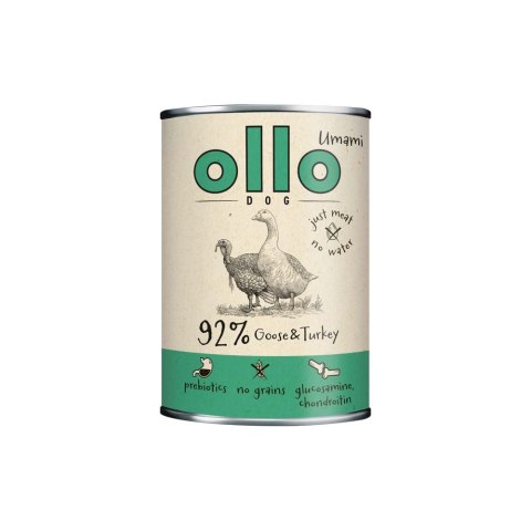 Ollo Umami Gęś & Indyk 400 g - mokra karma premium dla psa, 92% mięsa