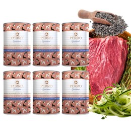 PERRO Gourmet Jeleń z cukinią 6x400g monobiałkowy zestaw