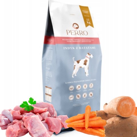 PERRO Indyk z batatami 12kg