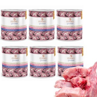 PERRO Karma dla psa Gourmet Królik z marchewką 6x800g