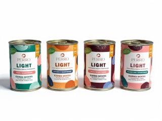PERRO LIGHT PAKIET PRÓBNY ZESTAW SMAKÓW 4X400 JELEŃ JAGNIĘCINA KACZKA