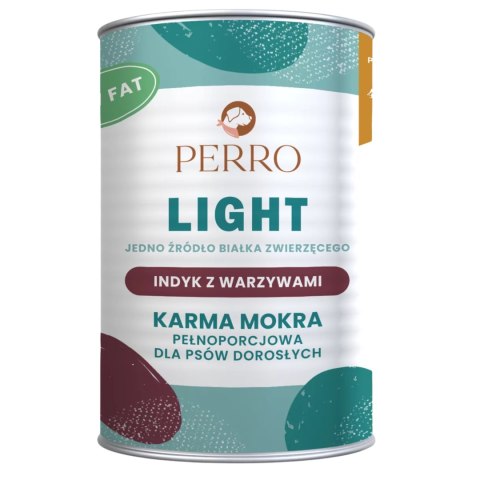PERRO LIGHT PAKIET PRÓBNY ZESTAW SMAKÓW 4X400 JELEŃ JAGNIĘCINA KACZKA