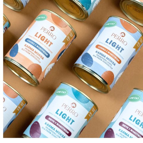 PERRO Light Kaczka z warzywami monobiałkowa formuła 8X400g