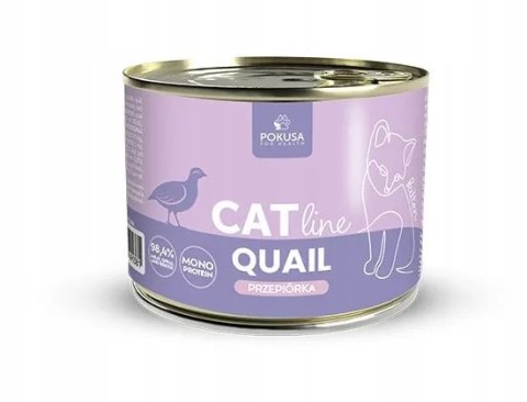 POKUSA CatLine karma mokra KOCIAK Quail Przepiórka 200G KITTEN