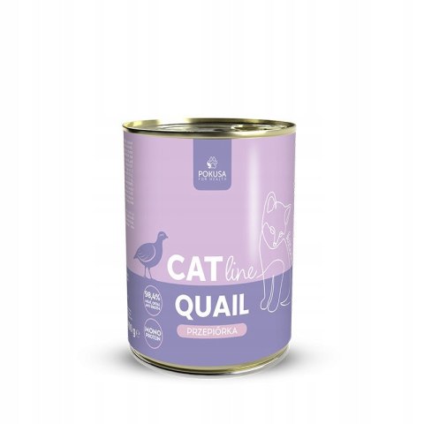 POKUSA CatLine karma mokra Quail / Przepiórka 400G KITTEN
