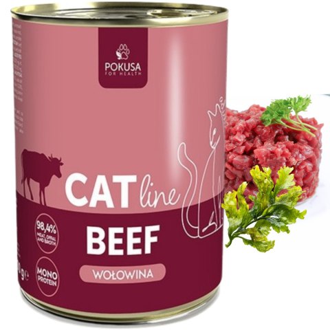 POKUSA CatLine - wołowina - karma mokra dla kotów dorosłych 400