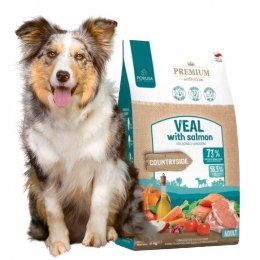 POKUSA Karma Sucha Premium Selection Cielęcina z Łososiem 3 kg