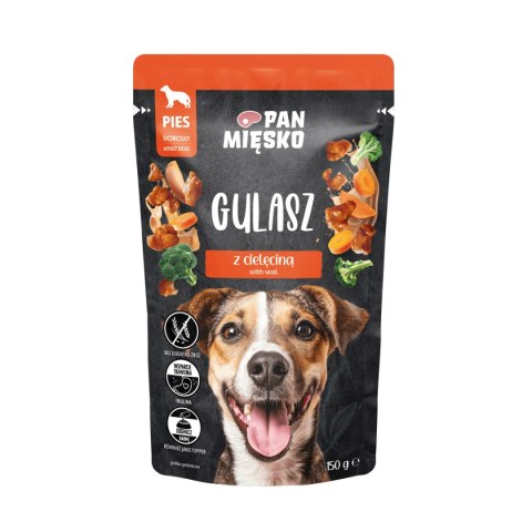 Pan Mięsko 12X150G SASZETKI dla psa Kawałki gulasz małe rasy