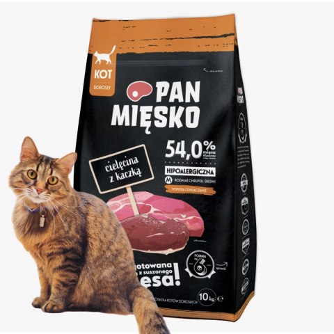 Pan Miesko CIELĘCINA Z KACZKĄ 10KG KARMA DLA KOTA