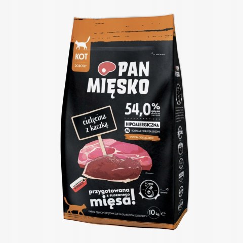 Pan Miesko CIELĘCINA Z KACZKĄ 10KG KARMA DLA KOTA