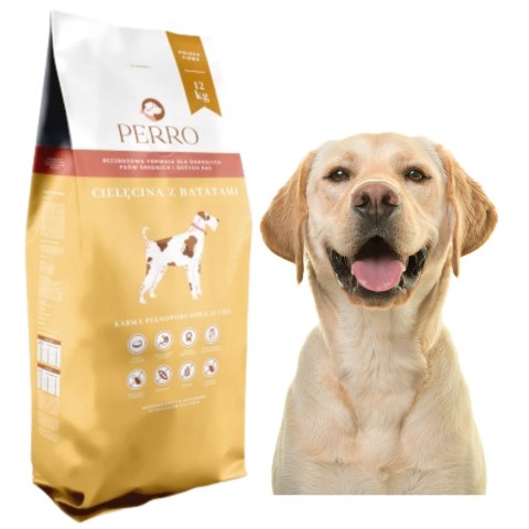 Perro Adult CIELĘCINA Z BATATAMI 12KG ŚREDNIE I DUŻE RASY