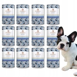 Perro Gourmet Monobiałkowa Karma Mokra Jeleń z Gruszką Junior 12x400g dla P