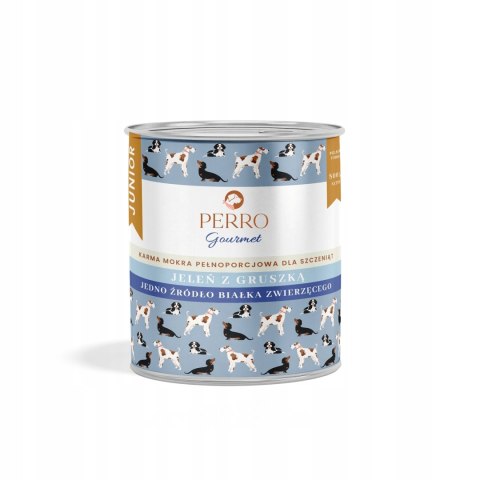 Perro JUNIOR Jeleń z Gruszką Junior 800g karma dla szczeniąt