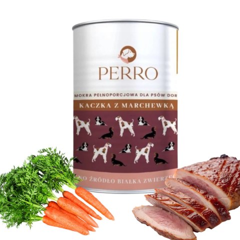 Perro Kaczka z Marchewką 400g Monoproteinowa karma dla psa