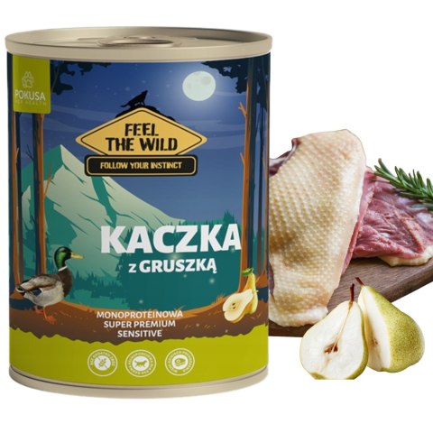 Pokusa Feel The Wild Kaczka z gruszką 800g