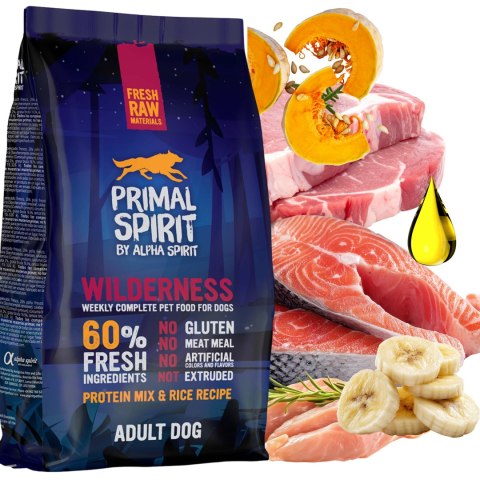 Primal Spirit Wilderness 60% 1 kg karma dla psa tłoczona na zimno