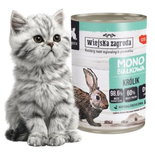 Wiejska Zagroda KOCIAK Monoproteinowa Królik 400g