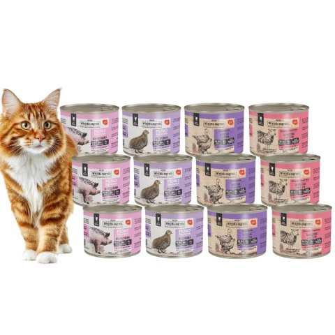 Wiejska Zagroda Zestaw Mono 12x200 MONO I DUO SMAKI DLA KOTA DOROSŁEGO