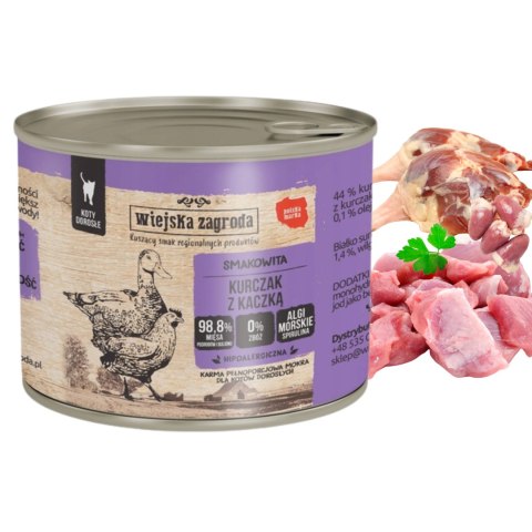 Wiejska Zagroda Zestaw Mono 12x200 MONO I DUO SMAKI DLA KOTA DOROSŁEGO