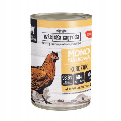 Wiejska Zagroda dla kota MONOBIAŁKOWA 12x400 TACKA GRATIS