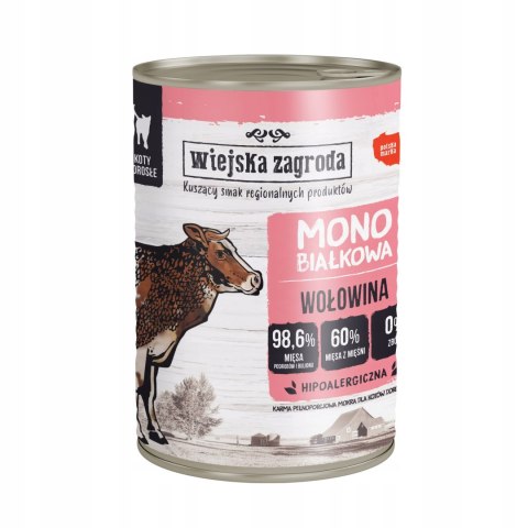 Wiejska Zagroda dla kota MONOBIAŁKOWA 12x400 TACKA GRATIS