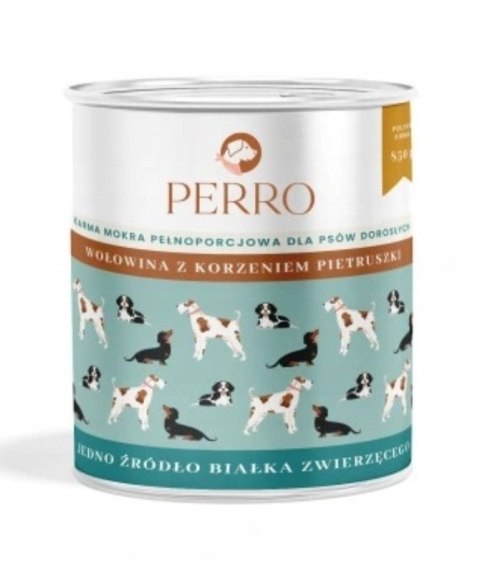 ZESTAW 6X850G PERRO Gourmet Wołowina z Korzeniem Pietruszki MONO