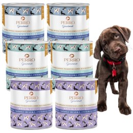 ZESTAW PERRO JUNIOR 6X400 KRÓLIK JELEŃ KONINA dla szczeniąt