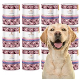 ZESTAW PERRO Karma dla psa Gourmet Królik z marchewką 12X800g