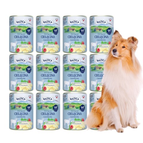 BALTICA Karma mokra Cielęcina z jagnięciną 12X400g