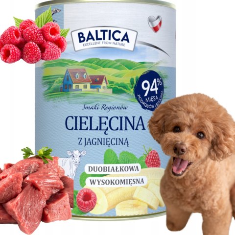 BALTICA Karma mokra Cielęcina z jagnięciną 12X400g