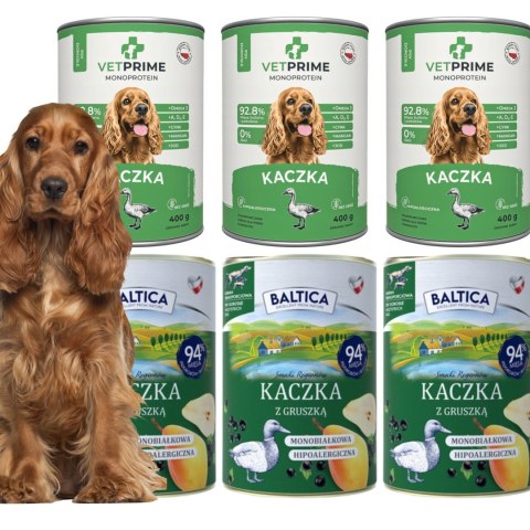 BALTICA MONOPROTEINOWA KACZKA PAKIET PRÓBNY VETPRIME 6X400