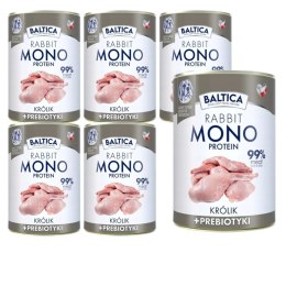BALTICA NUTRACEUTIC KRÓLIK 6X400 monoproteinowa z prebiotykami
